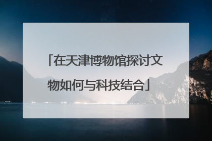 在天津博物馆探讨文物如何与科技结合